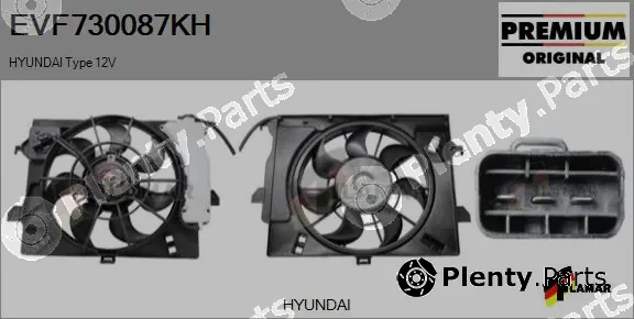 Flamar EVF730087KH — Electric Motor, radiator fan