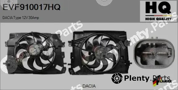 Flamar EVF910017HQ — Electric Motor, radiator fan