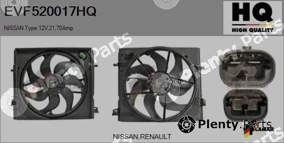 Flamar EVF520017HQ — Electric Motor, radiator fan