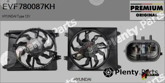 Flamar EVF780087KH — Electric Motor, radiator fan