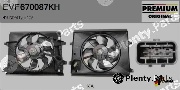 Flamar EVF670087KH — Electric Motor, radiator fan