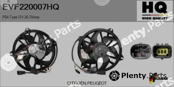 Flamar EVF220007HQ — Electric Motor, radiator fan