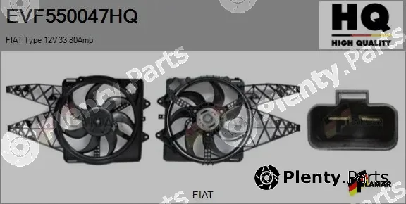 Flamar EVF550047HQ — Electric Motor, radiator fan
