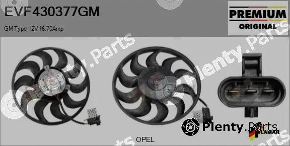 Flamar EVF430377GM — Fan, engine cooling