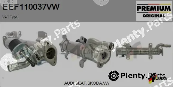 Flamar EEF110037VW — Cooler, exhaust gas recirculation