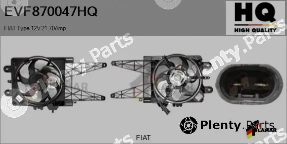 Flamar EVF870047HQ — Electric Motor, radiator fan
