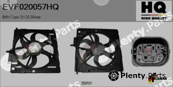 Flamar EVF020057HQ — Electric Motor, radiator fan