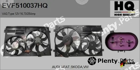 Flamar EVF510037HQ — Electric Motor, radiator fan