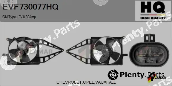 Flamar EVF730077HQ — Electric Motor, radiator fan
