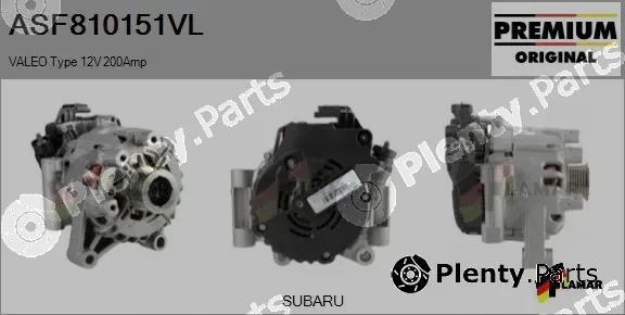 Flamar ASF810151VL — Alternator, starter