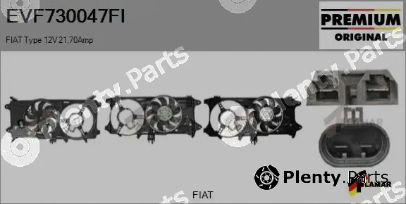 Flamar EVF730047FI — Electric Motor, radiator fan