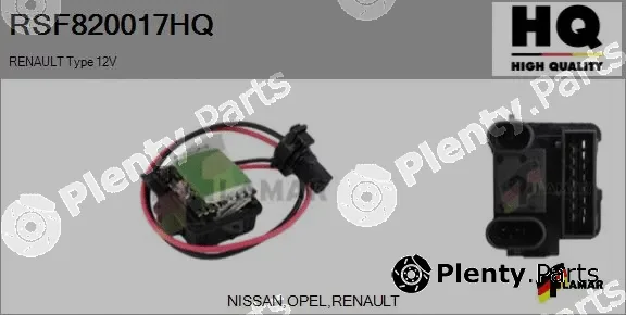 Flamar RSF820017HQ — Resistor, interior blower
