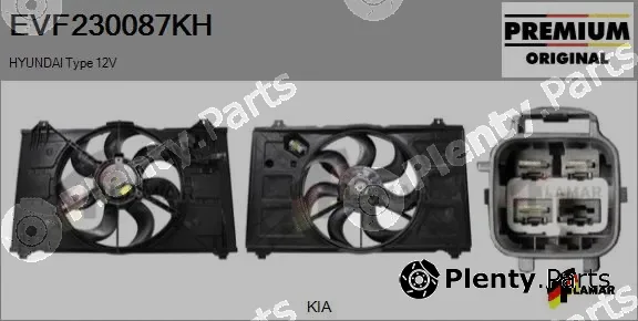 Flamar EVF230087KH — Electric Motor, radiator fan