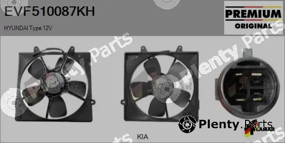 Flamar EVF510087KH — Electric Motor, radiator fan