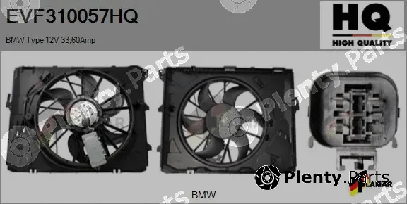 Flamar EVF310057HQ — Electric Motor, radiator fan