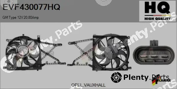 Flamar EVF430077HQ — Electric Motor, radiator fan