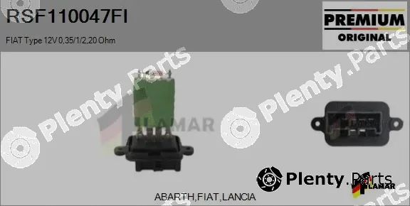 Flamar RSF110047FI — Resistor, interior blower