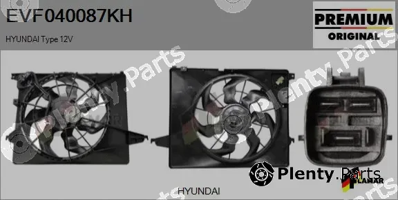 Flamar EVF040087KH — Electric Motor, radiator fan