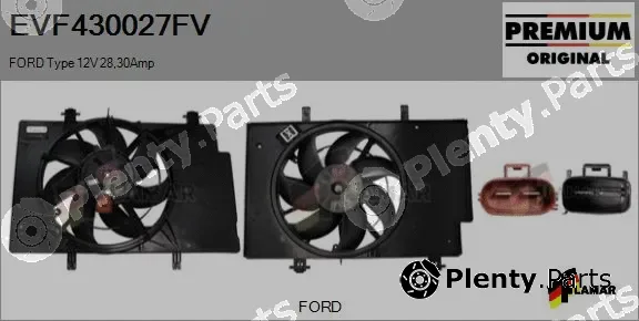 Flamar EVF430027FV — Electric Motor, radiator fan