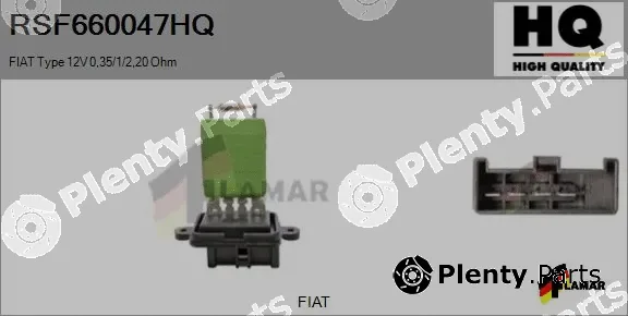 Flamar RSF660047HQ — Resistor, interior blower