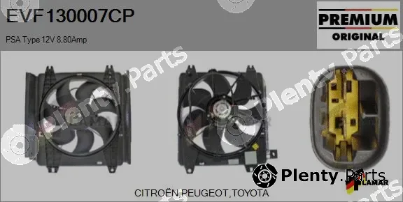 Flamar EVF130007CP — Electric Motor, radiator fan