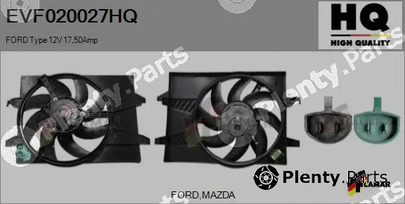 Flamar EVF020027HQ — Electric Motor, radiator fan