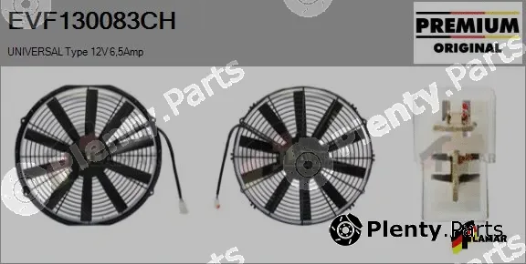 Flamar EVF130083CH — Electric Motor, radiator fan
