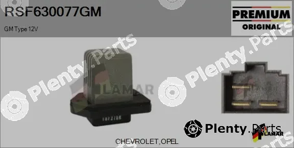 Flamar RSF630077GM — Resistor, interior blower