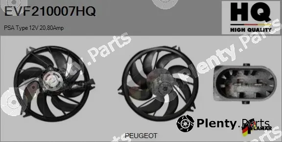 Flamar EVF210007HQ — Electric Motor, radiator fan