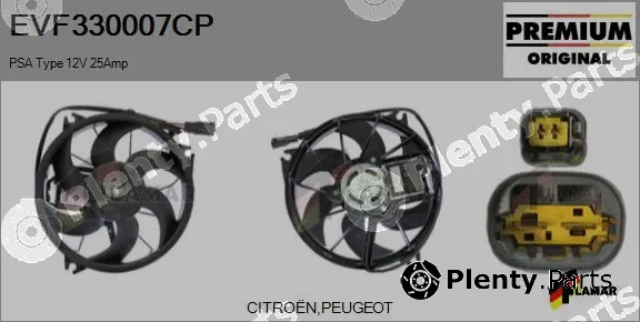 Flamar EVF330007CP — Electric Motor, radiator fan