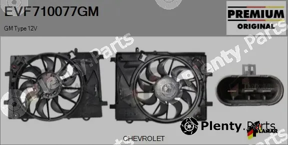 Flamar EVF710077GM — Electric Motor, radiator fan
