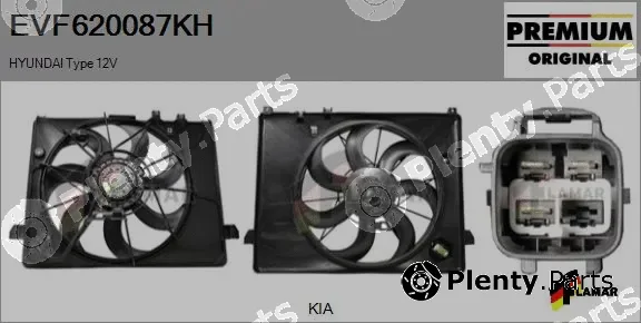 Flamar EVF620087KH — Electric Motor, radiator fan