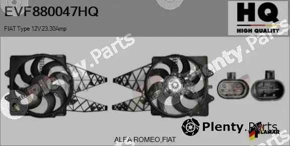 Flamar EVF880047HQ — Electric Motor, radiator fan