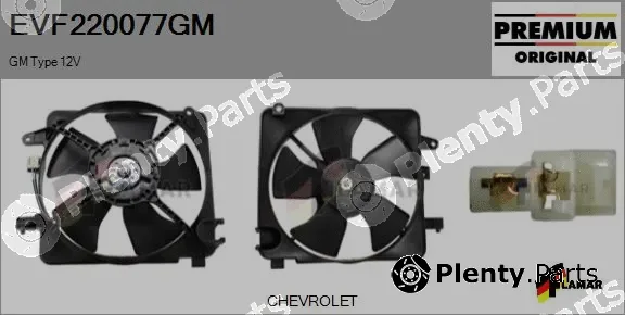 Flamar EVF220077GM — Electric Motor, radiator fan