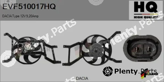 Flamar EVF510017HQ — Electric Motor, radiator fan