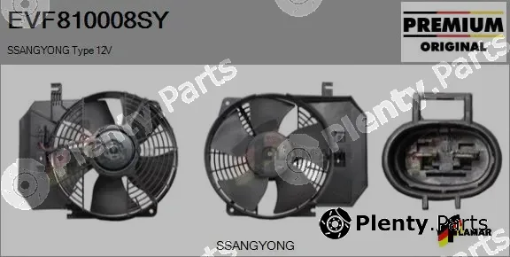Flamar EVF810008SY — Electric Motor, radiator fan