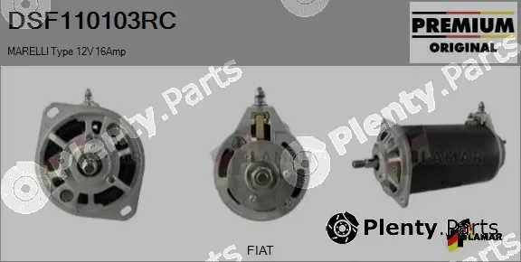 Flamar DSF110103RC — Alternator, starter