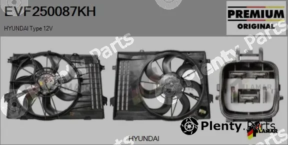 Flamar EVF250087KH — Electric Motor, radiator fan