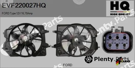 Flamar EVF220027HQ — Electric Motor, radiator fan