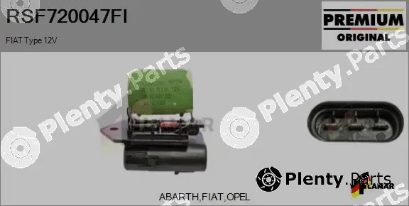Flamar RSF720047FI — Series resistor, electric motor (radiator fan)