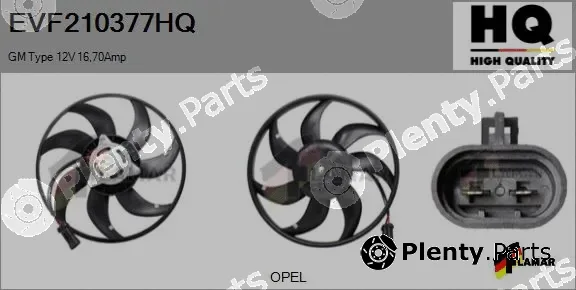 Flamar EVF210377HQ — Fan, engine cooling