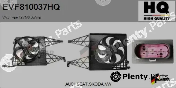 Flamar EVF810037HQ — Electric Motor, radiator fan