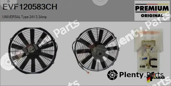 Flamar EVF120583CH — Electric Motor, radiator fan