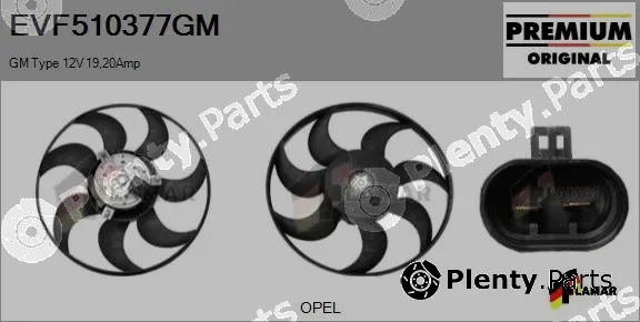 Flamar EVF510377GM — Fan, engine cooling
