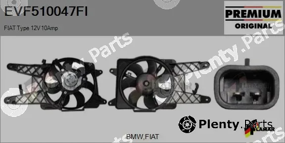 Flamar EVF510047FI — Electric Motor, radiator fan