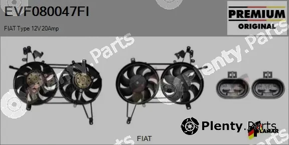 Flamar EVF080047FI — Electric Motor, radiator fan