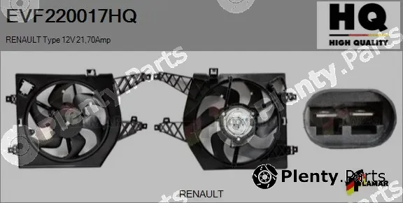 Flamar EVF220017HQ — Electric Motor, radiator fan