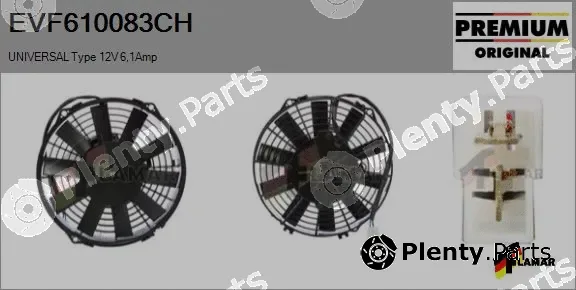 Flamar EVF610083CH — Electric Motor, radiator fan