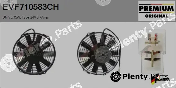 Flamar EVF710583CH — Electric Motor, radiator fan