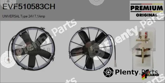 Flamar EVF510583CH — Electric Motor, radiator fan